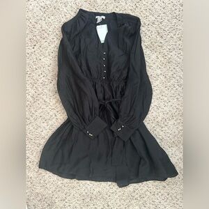 H&M Black Long Sleeve Dress